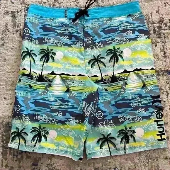 Big Kid Swim  Trunks Hurley Size 20 - Picture 8 of 10
